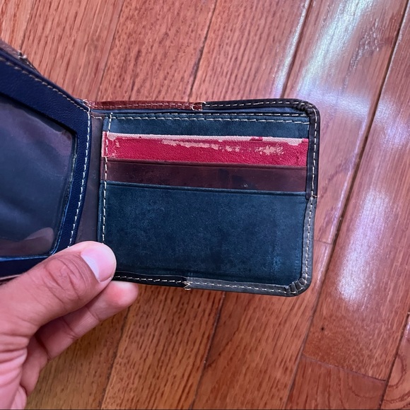 peruvian leather wallet - Picture 4 of 5